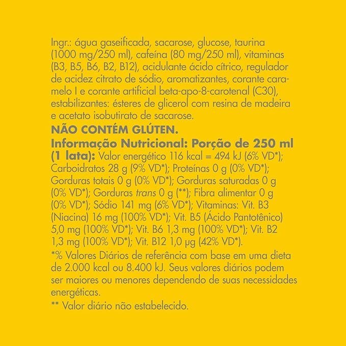 Pack de 4 Latas Energético Red Bull Tropical 250ml - Imagem 3